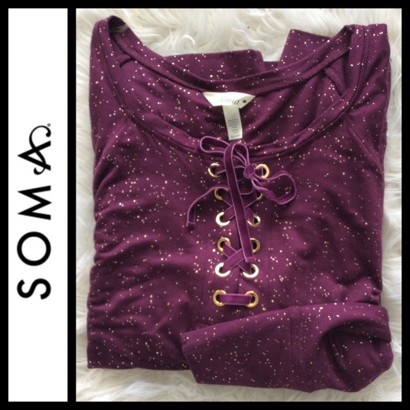 NWOT Soma Intimates Luxe Pajama Top - Picture 2 of 7
